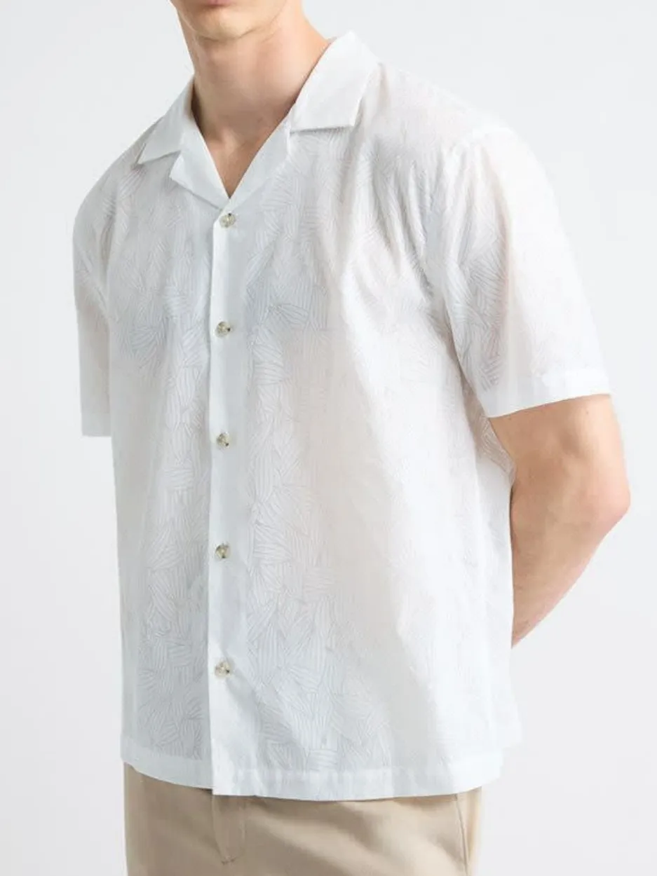 Bright white Commuting Style Short-Sleeve Shirt