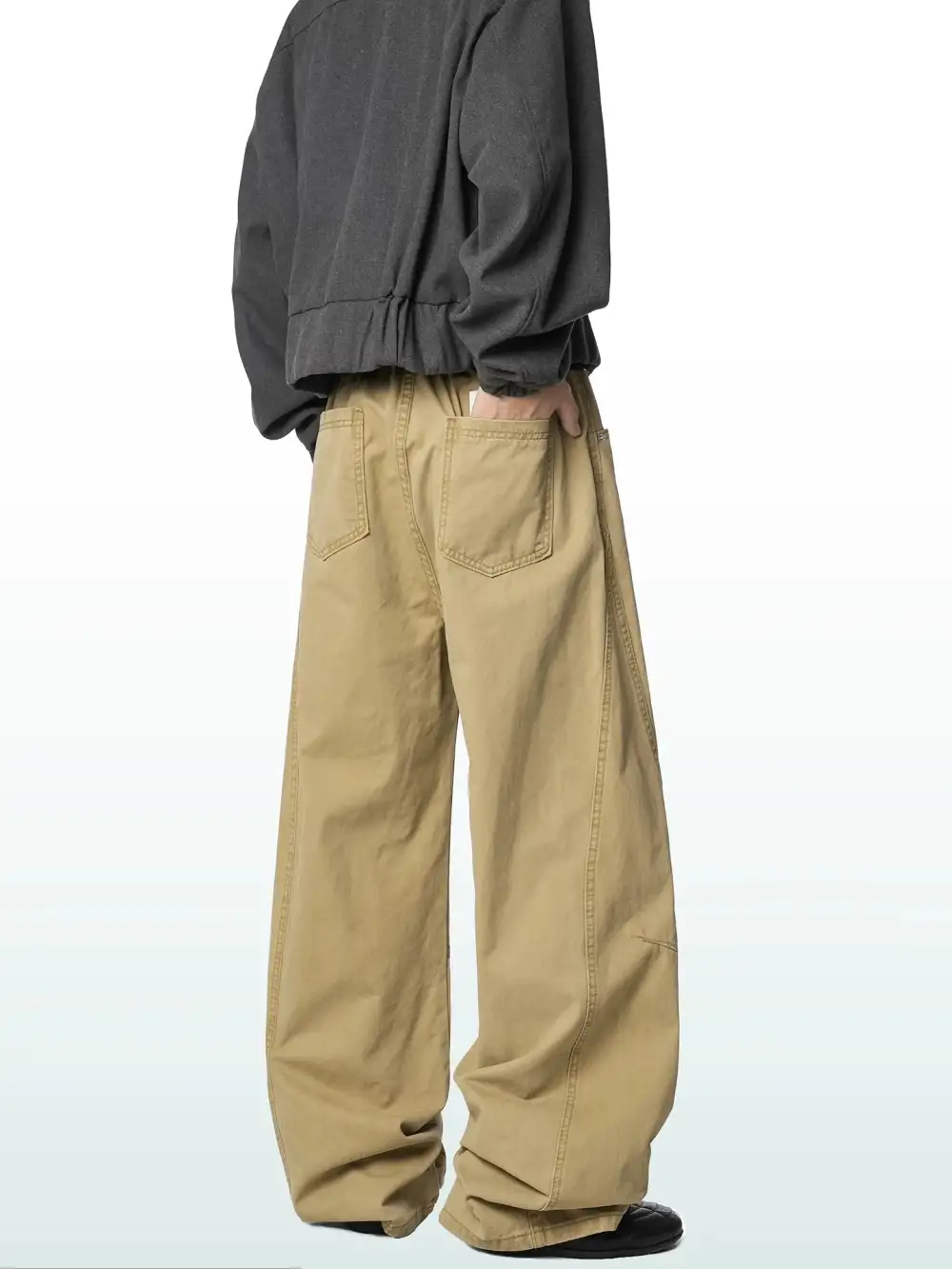 Wide Leg Cargo Trousers