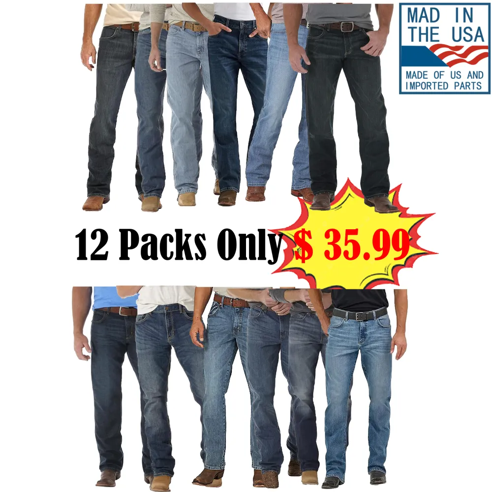 👖  Men’s Retro Limited Edition Relaxed Fit Boot Cut Jean  Classic Western. Modern Comfort. Built for Every Ride. 🔥 Limited Edition — Available While Supplies Last!