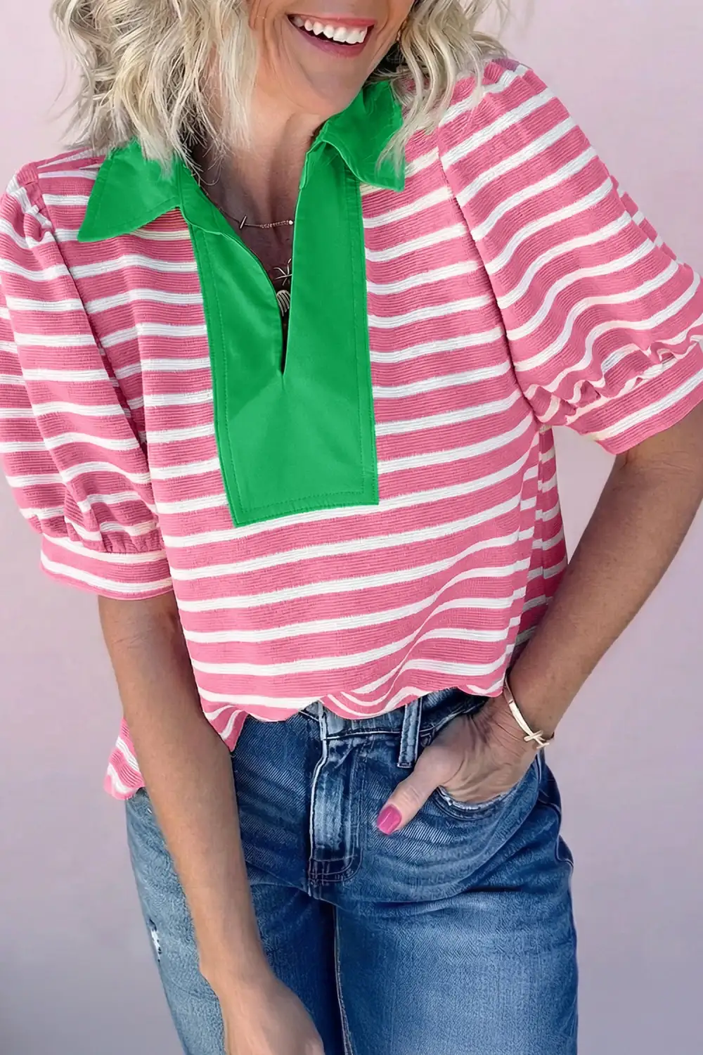 Easygoing Colorblock Polo Shirt