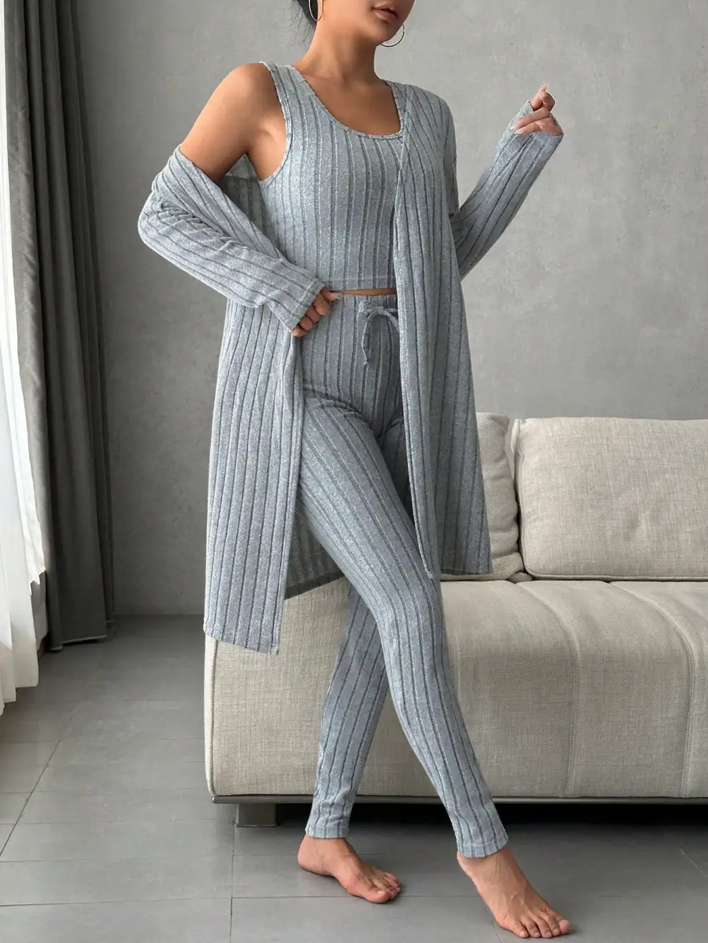Scoop Neck Lounge Sleepwear Set