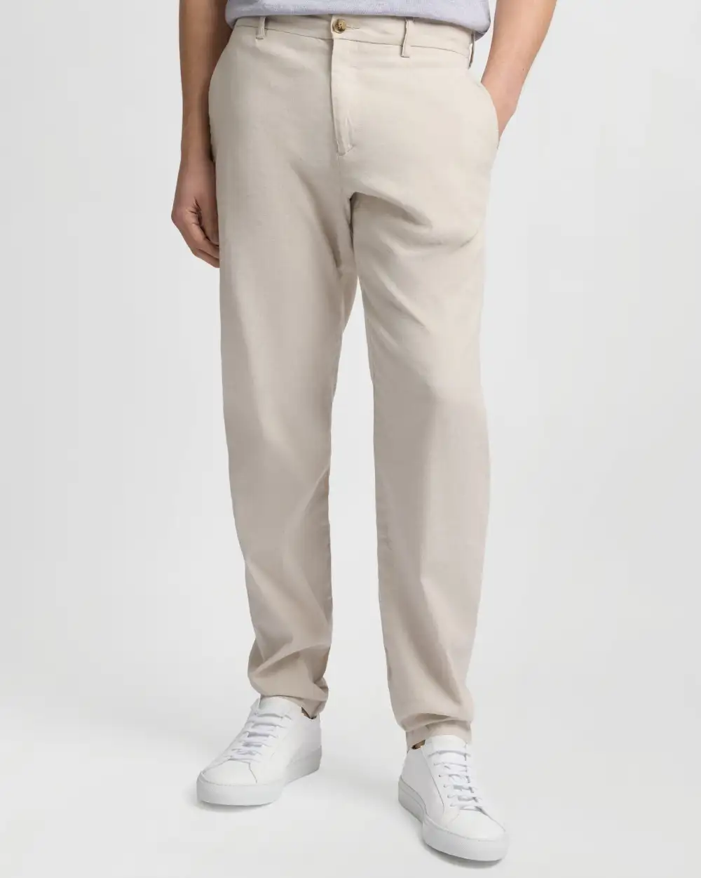 Stretch Linen Tailored Trousers