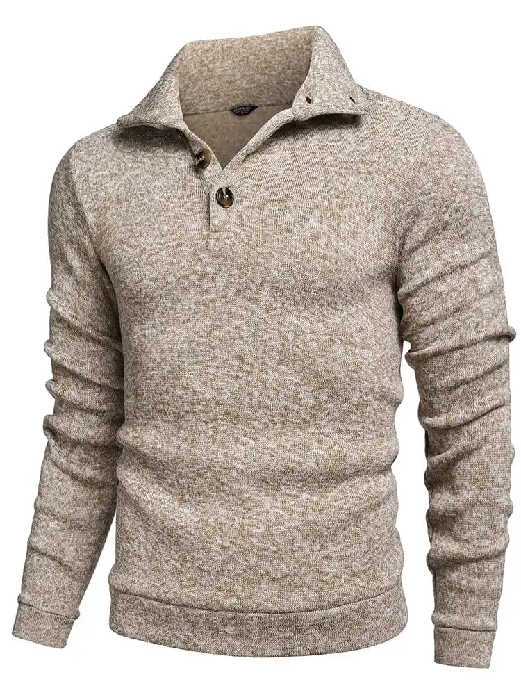 Casual Thermal Texured Knitted Sweatshirt Hoodie