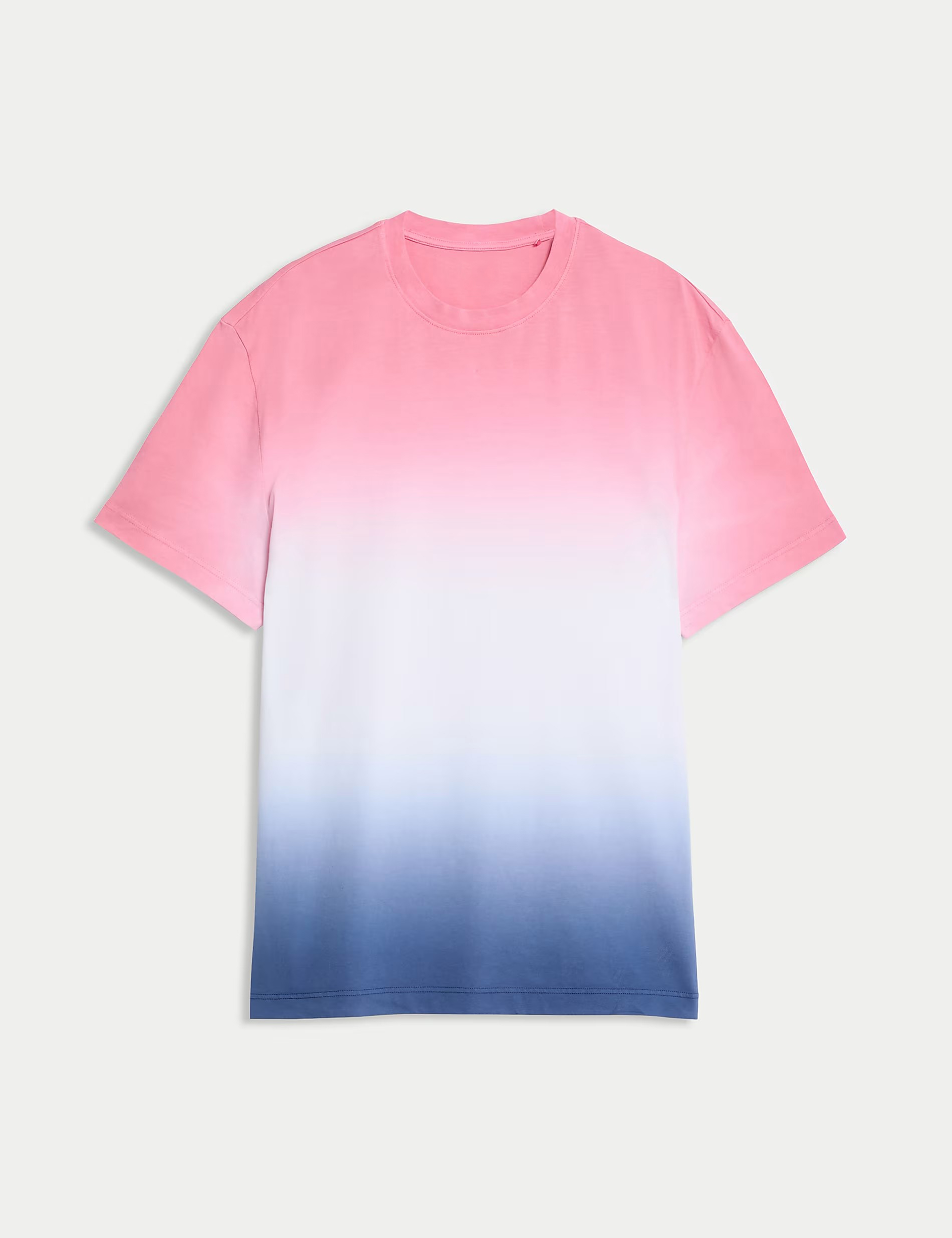 Pink Blue Gradient Short Sleeve T-Shirt