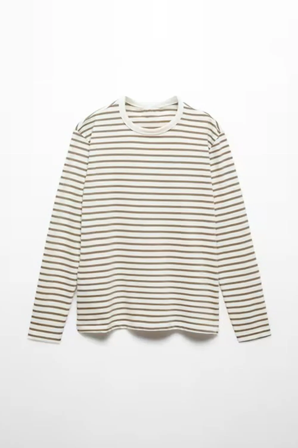 Striped Cotton Long Sleeves T-Shirt
