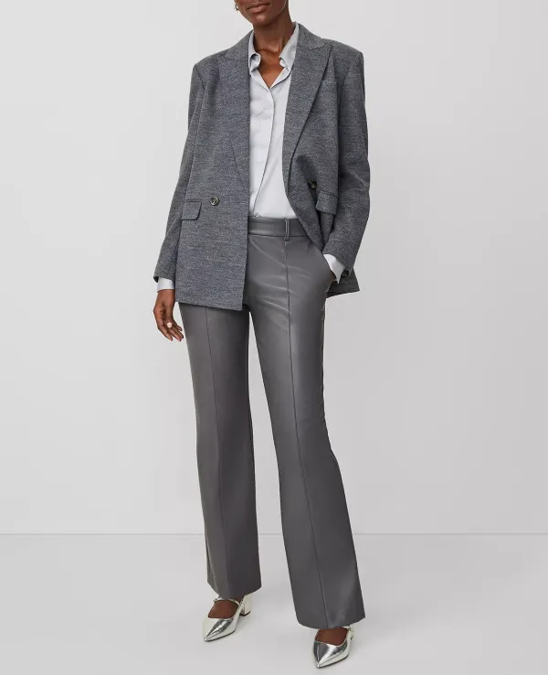 The Petite Faux Leather Trouser