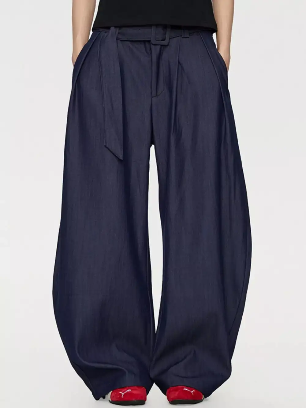 Men's Plus Size Wide Leg Dress Pants