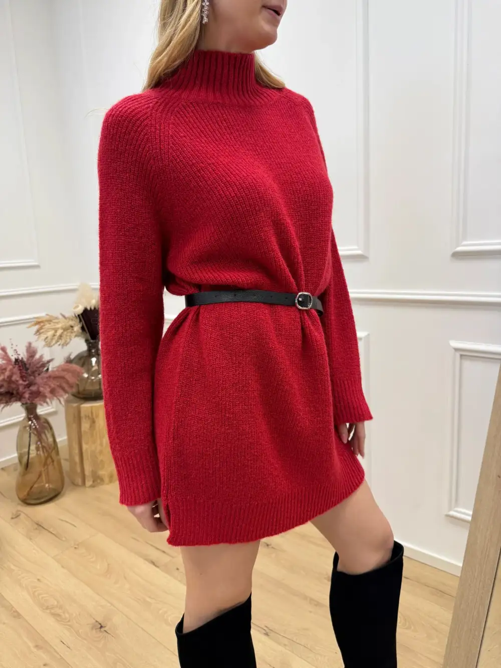 Comfort Easy Drape Mini Dress