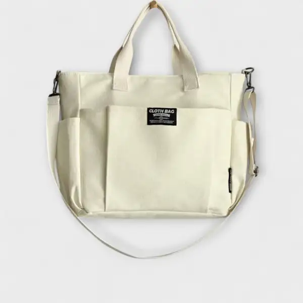 Minimal Canvas Tote Bag