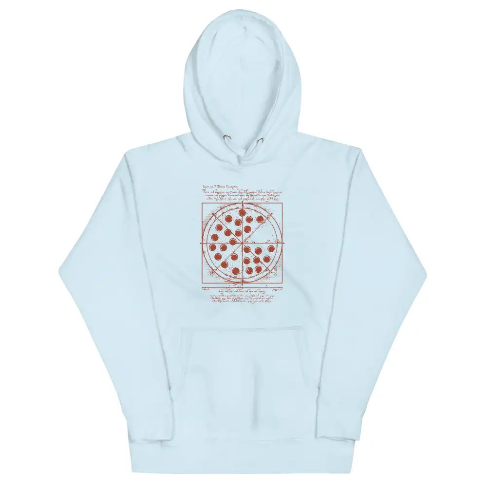 Vitruvian Pizza Unisex Comfort Hoodie
