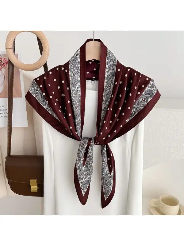 Polka Dot Triangle Scarf