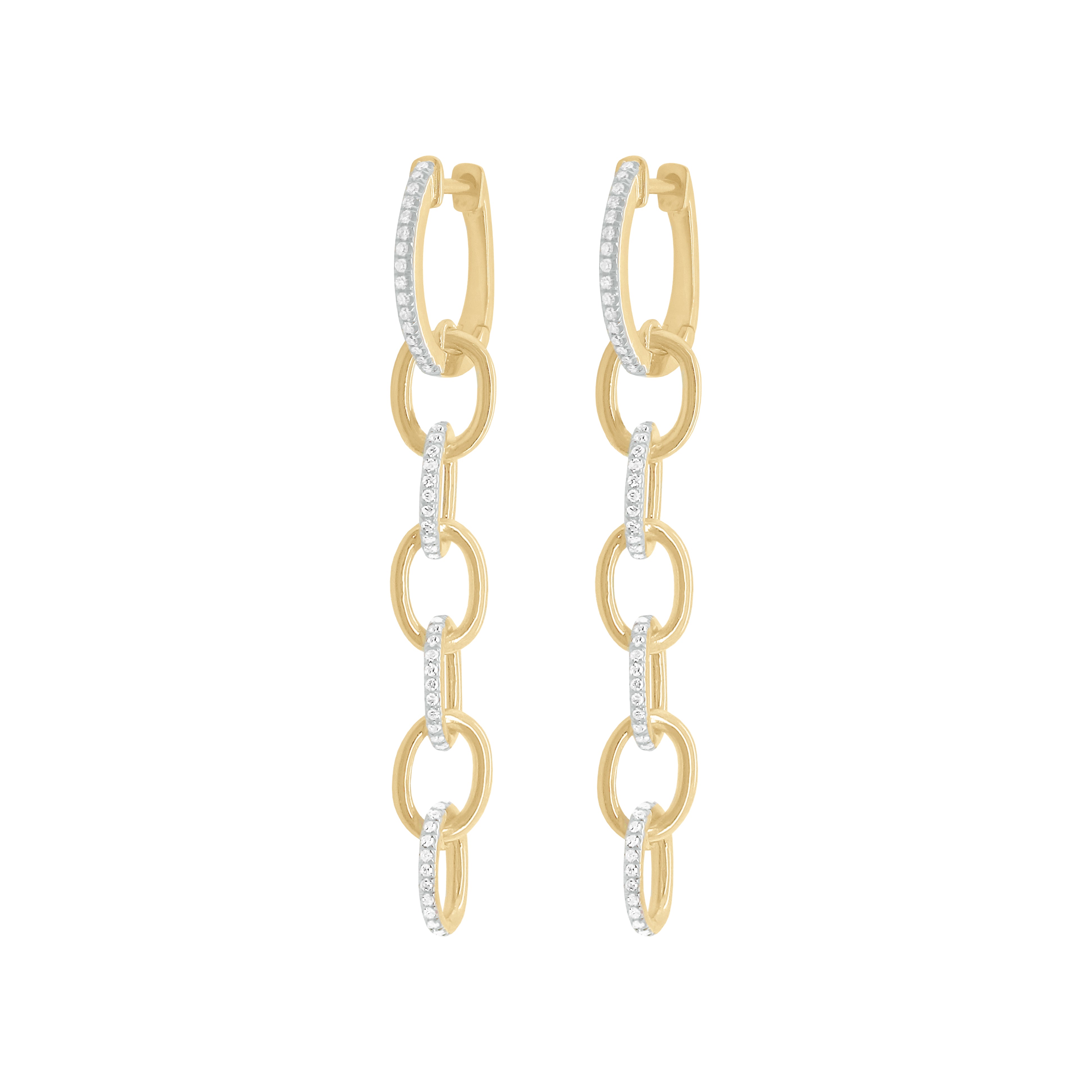 Curved Minimal Gem Detail Earrings