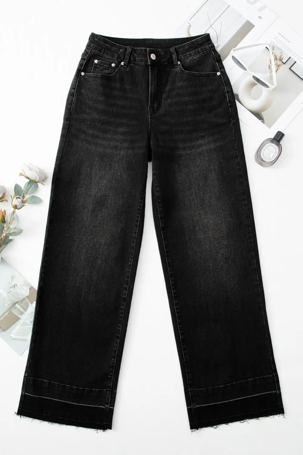 Washed Denim Airy Jeans