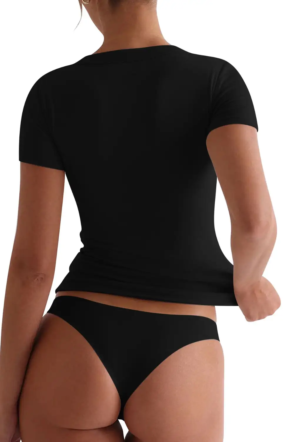 Scoop-Neck Short-Sleeve T-Shirt