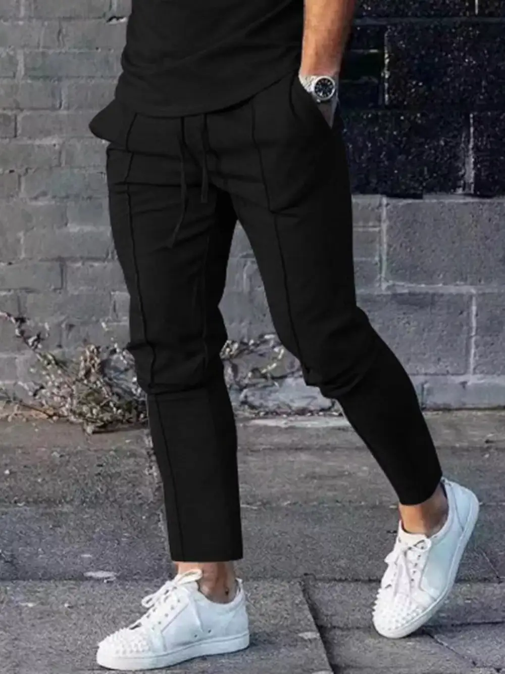 Refined Men's Full Size Casual Drawstring Pants Plus Size