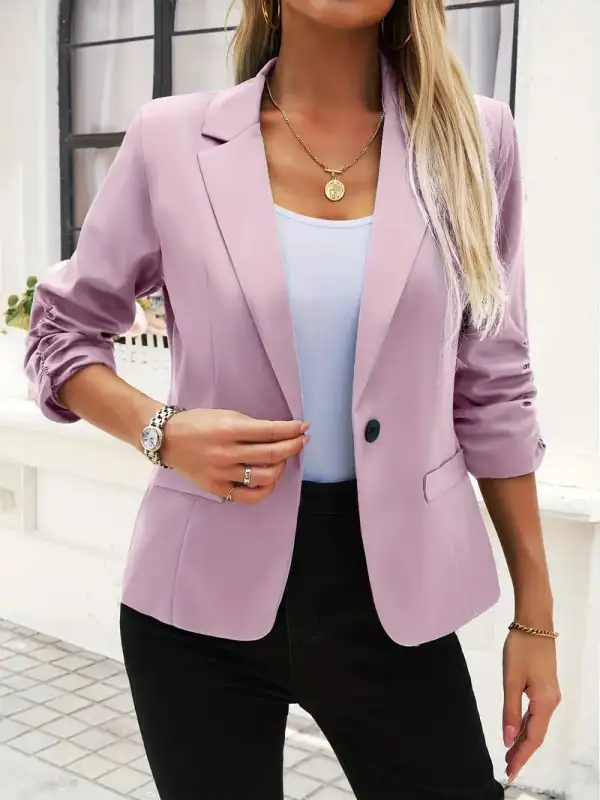 Knit Tailored Blouse