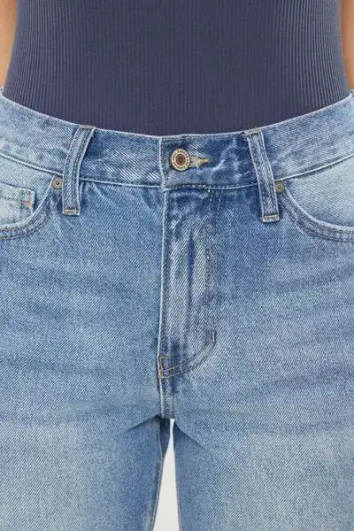 Natural Drape Ruched Denim Jeans