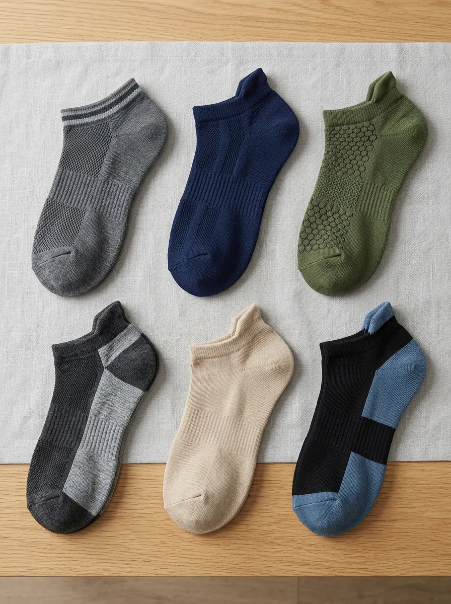 Comfort Men's Six Pack Ankle Socks Set