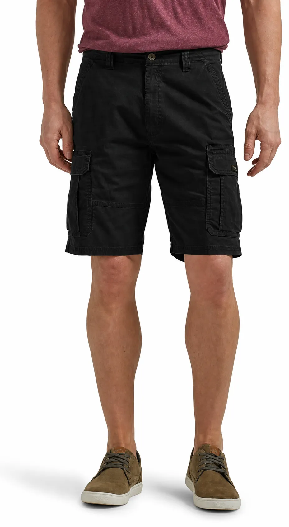 Men's Washed Cotton Twill Cargo Shorts