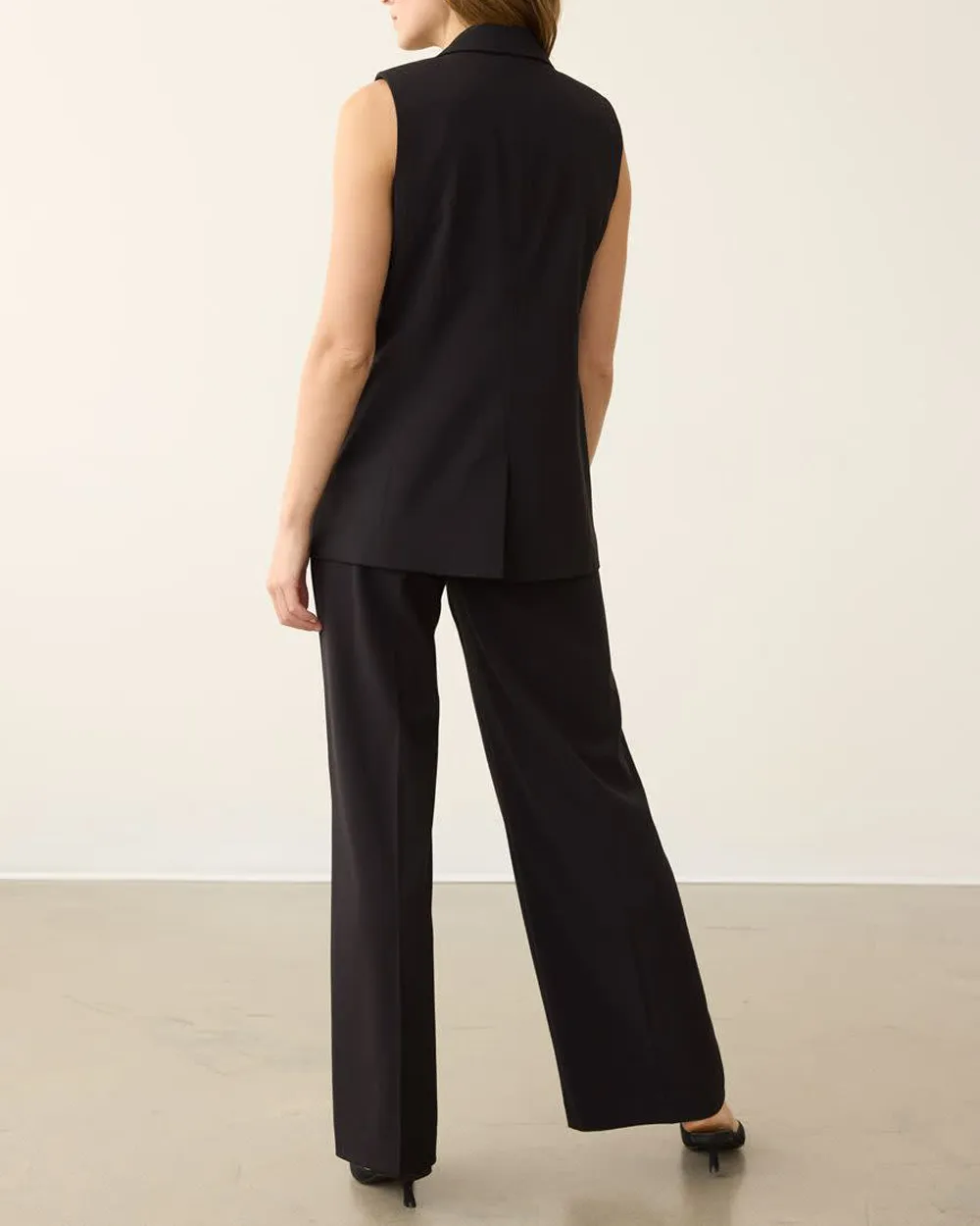 Long Sleeveless Vest Elegance