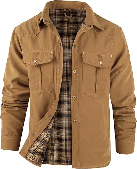 🤠 Men’s Lightweight Plaid Western Shirt Jacket – Rugged Style. Everyday Comfort. 🔥 Limited-Time Fall Deal – 40% OFF!
