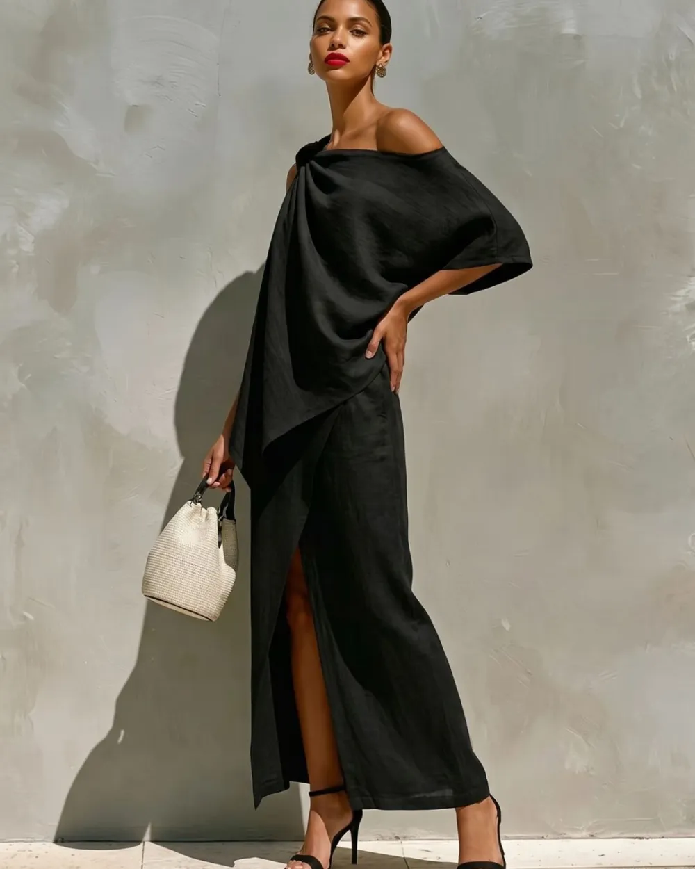 One-Shoulder Knot Set