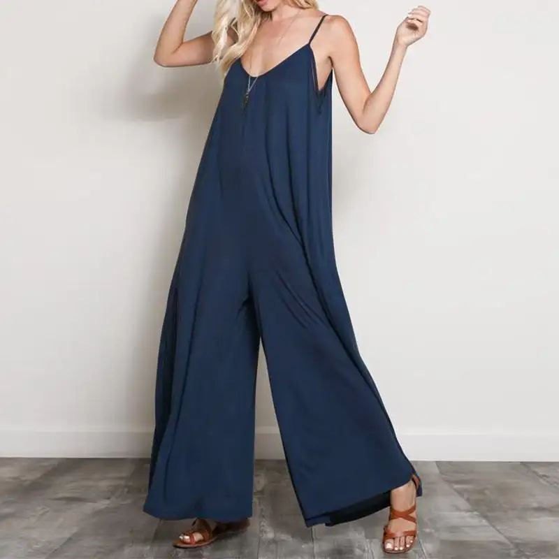 Flowy Wide-Leg Chic Minimalist Jumpsuit