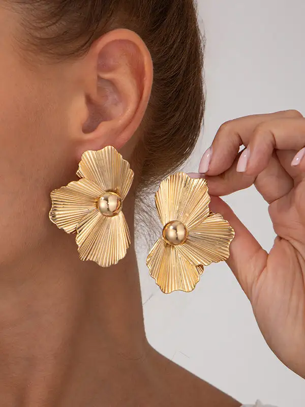 Refined Floral Accent Earrings
