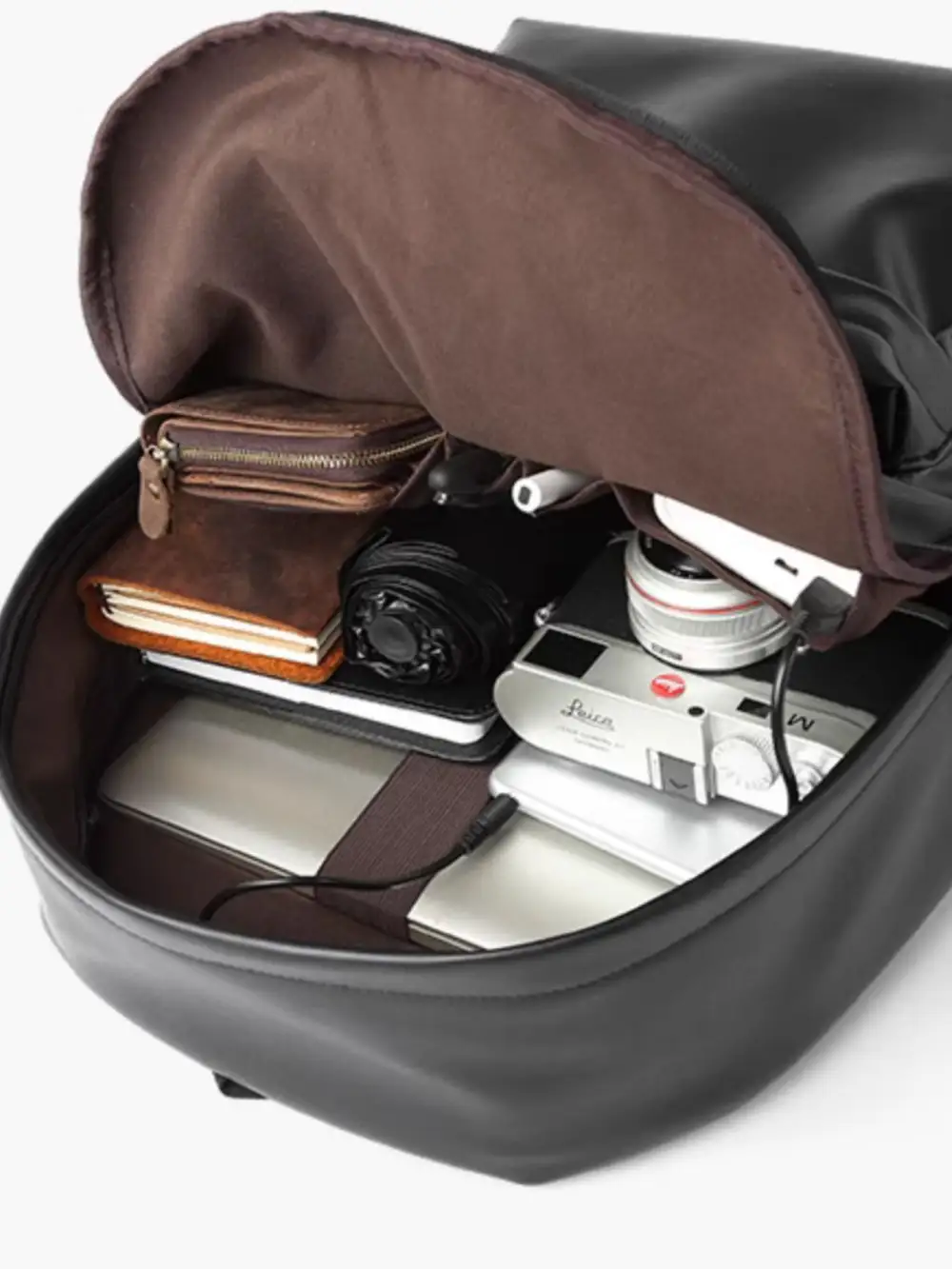 Classic Leather Backpack Bag