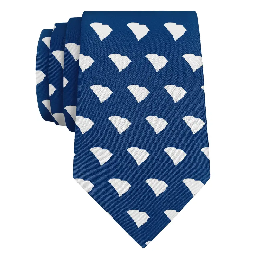 Timeless Outline Emblem Style Necktie