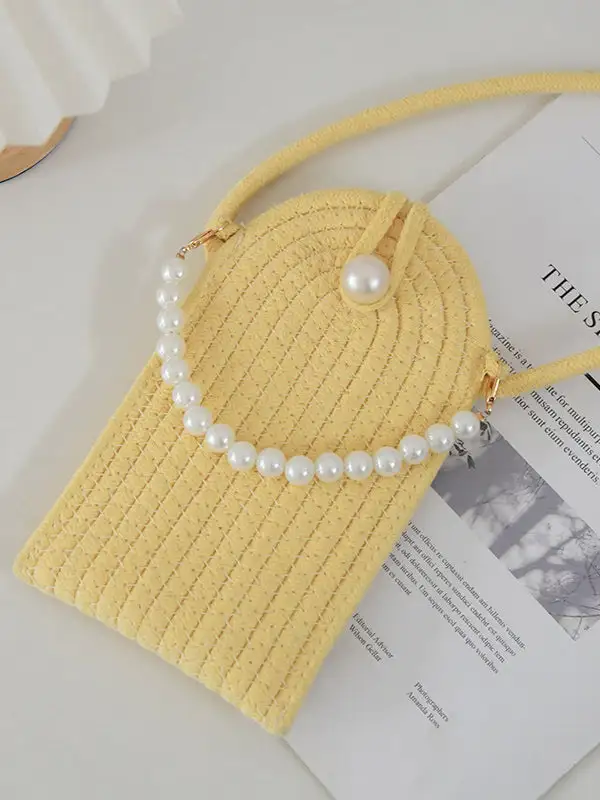 Woven Compact Shoulder Bag