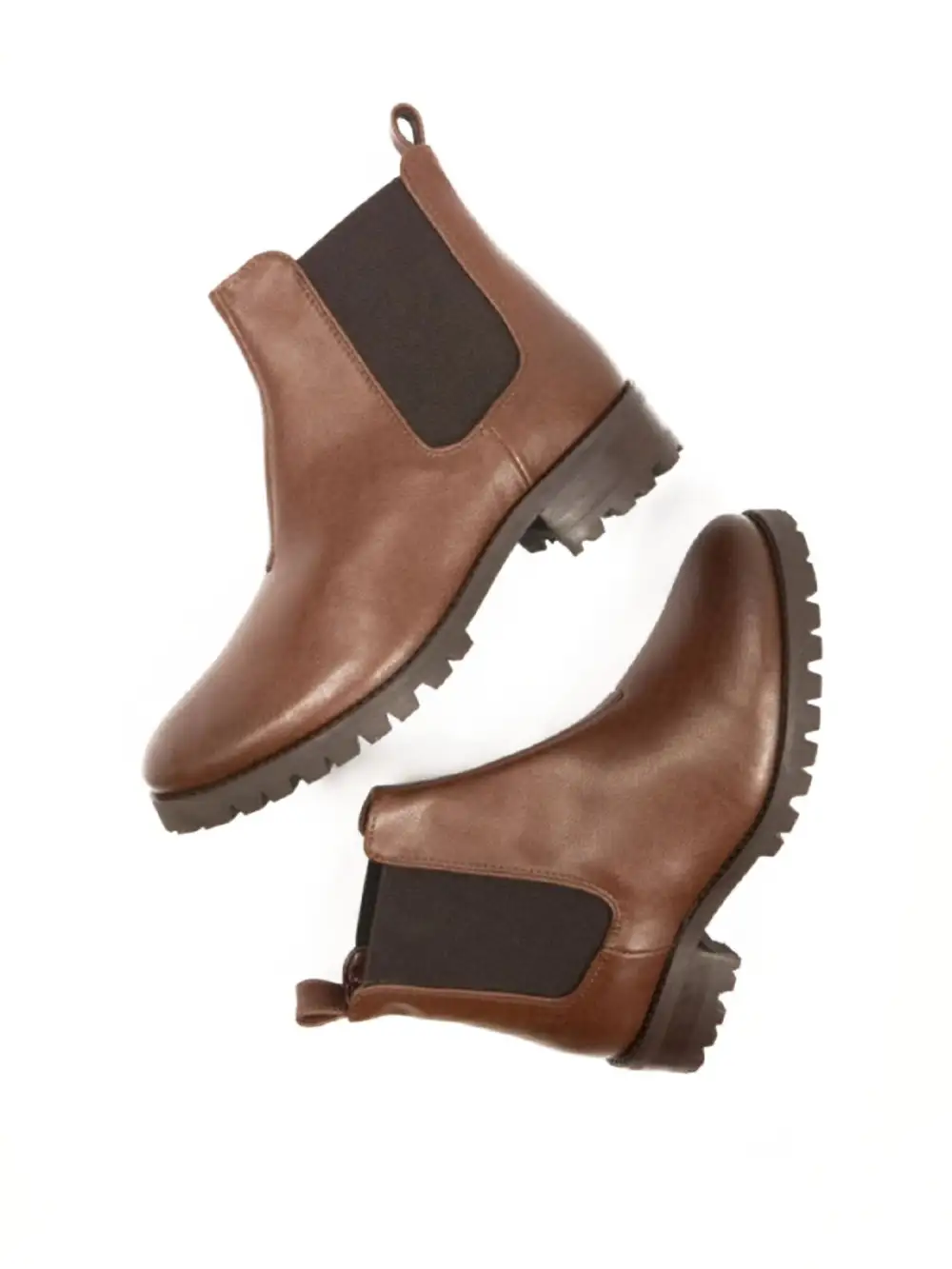 Women's Contemporary Casual Water Resistant Vegan Leather Chelsea Boots