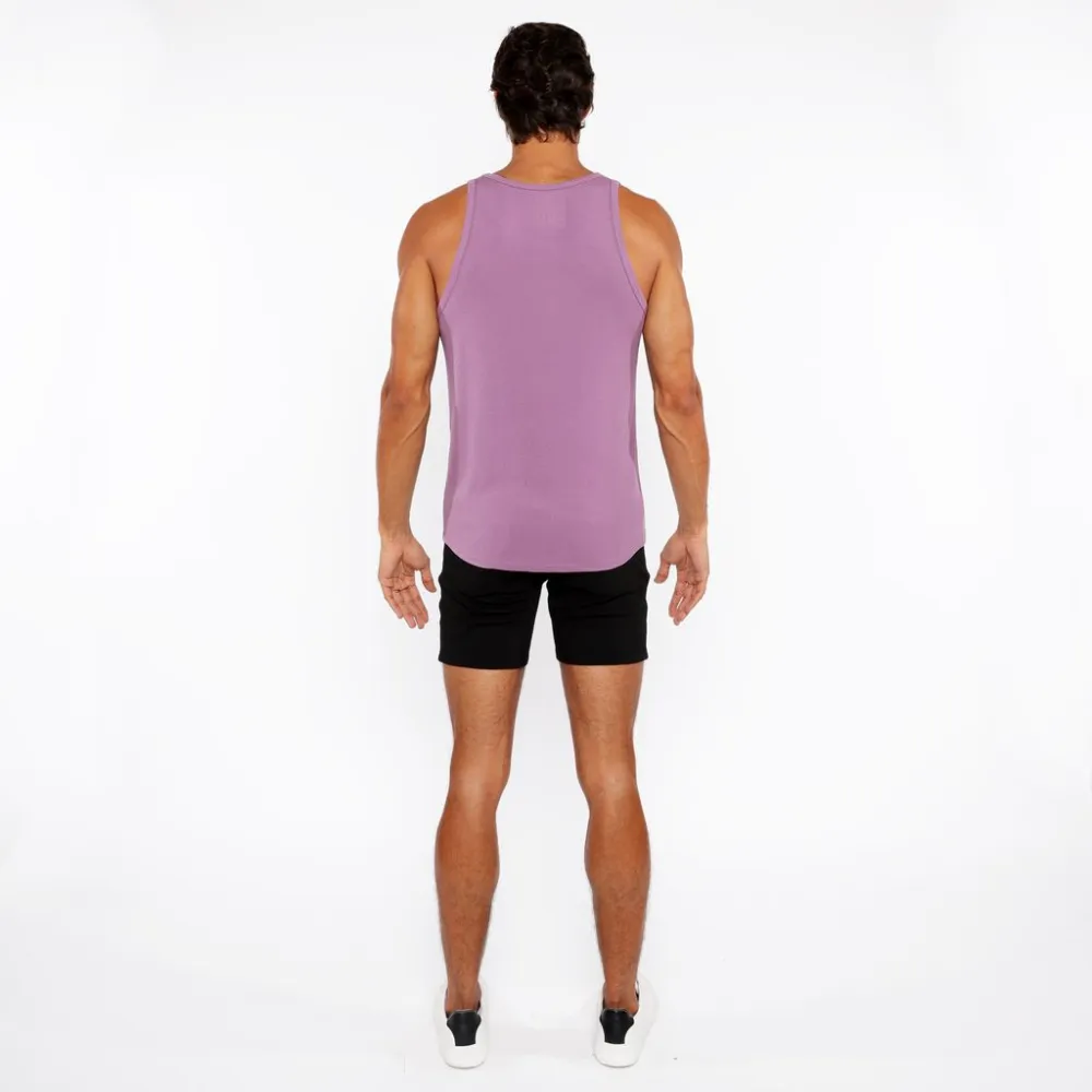 Wave Ribbed Stretch Tank Top