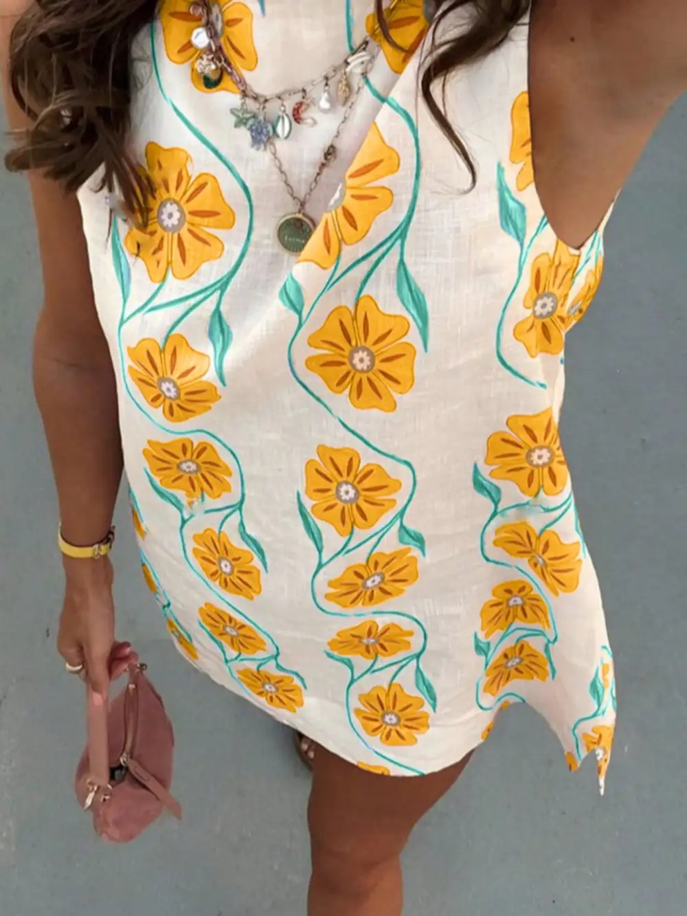 Floral Sleeveless Mini Dress