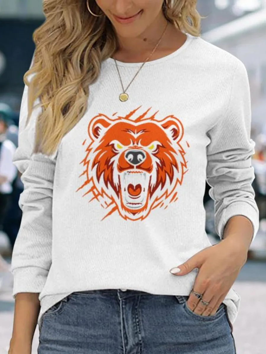 Angry Bear Head T-Shirt