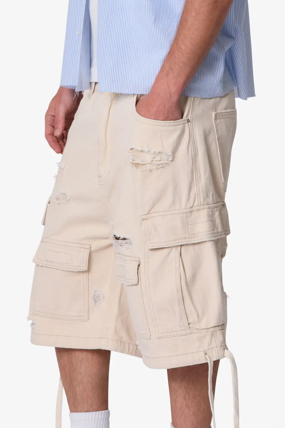 Weathered Baggy Cargo Shorts