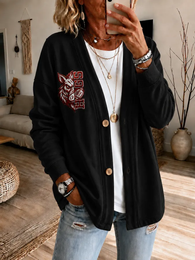 Women'S Football Fan Cardigan