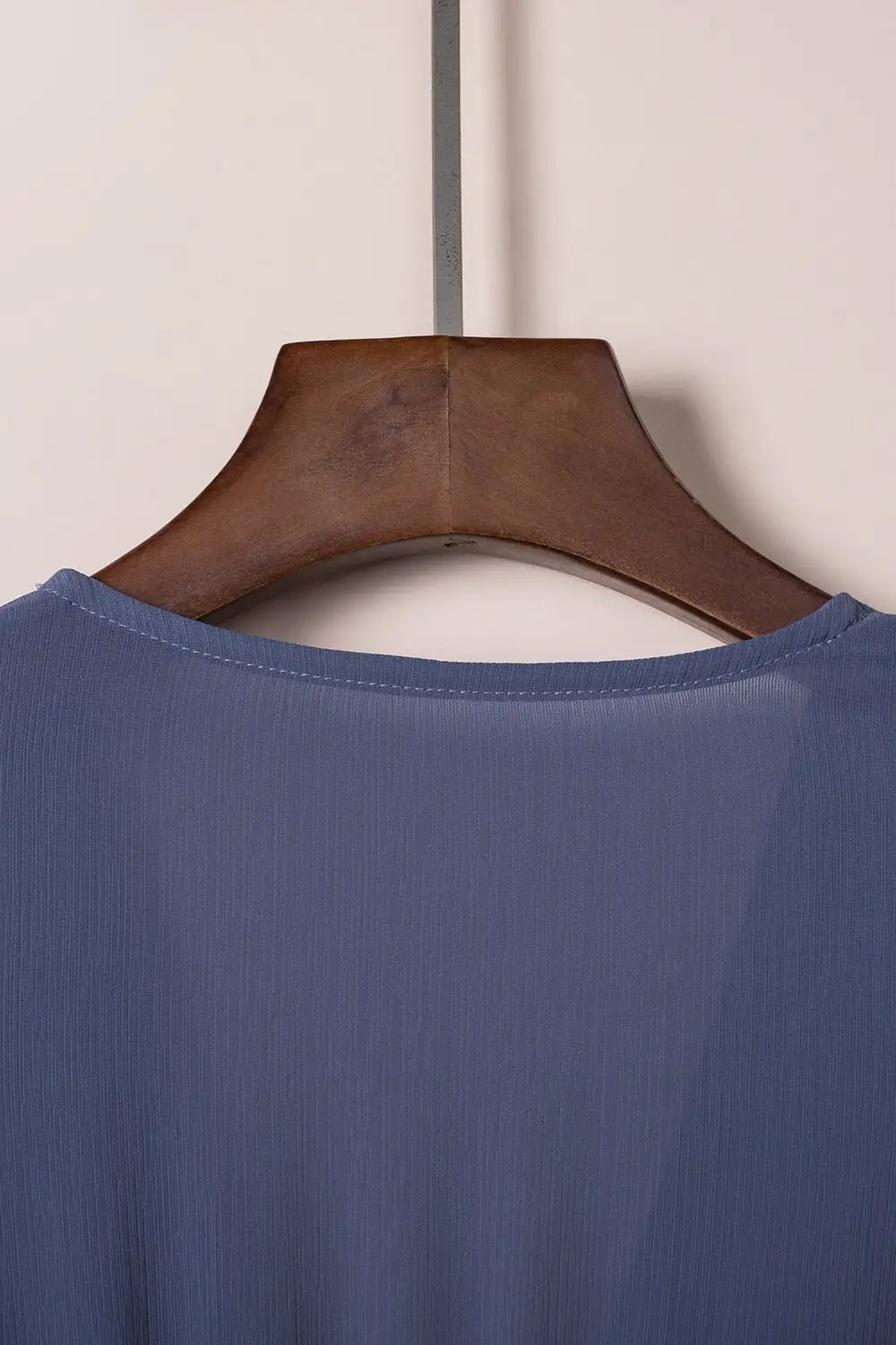 Relaxed Shape V Neck Ruffle Mini Dress