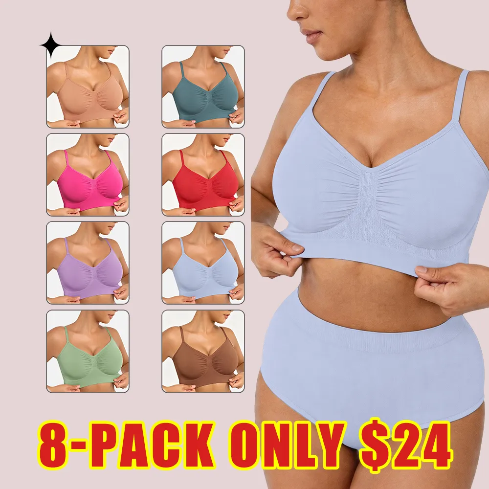 Women's Wireless Bra Comfort Bralettes No Underwire Unlined Cami Bra