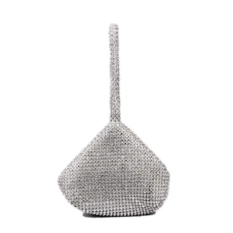 Casual Rhinestone Clutch Bag