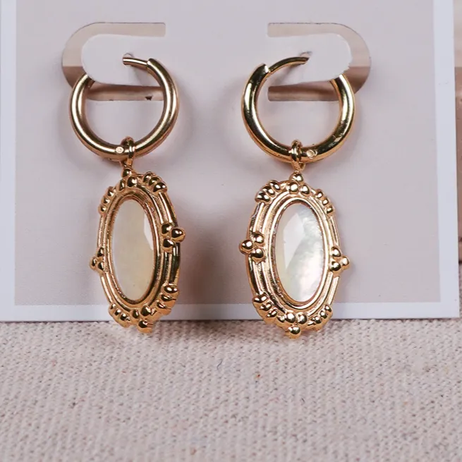Sculpted Link Drop Earrings
