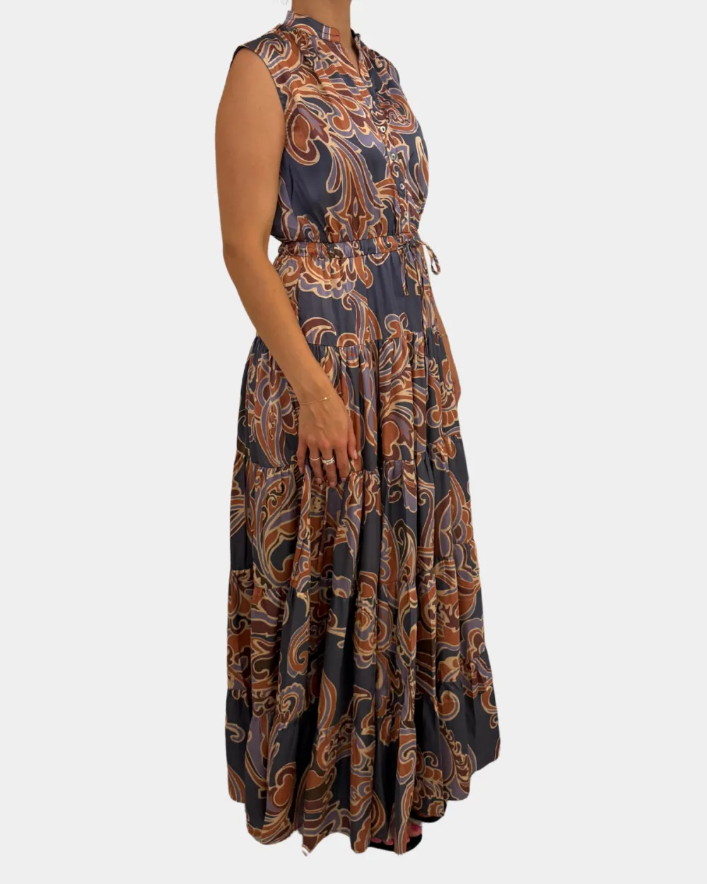 Printed Tiered Maxi Dress
