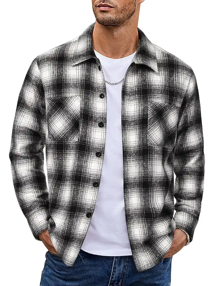 Stylish Comfy Flannel Plaid Shirt