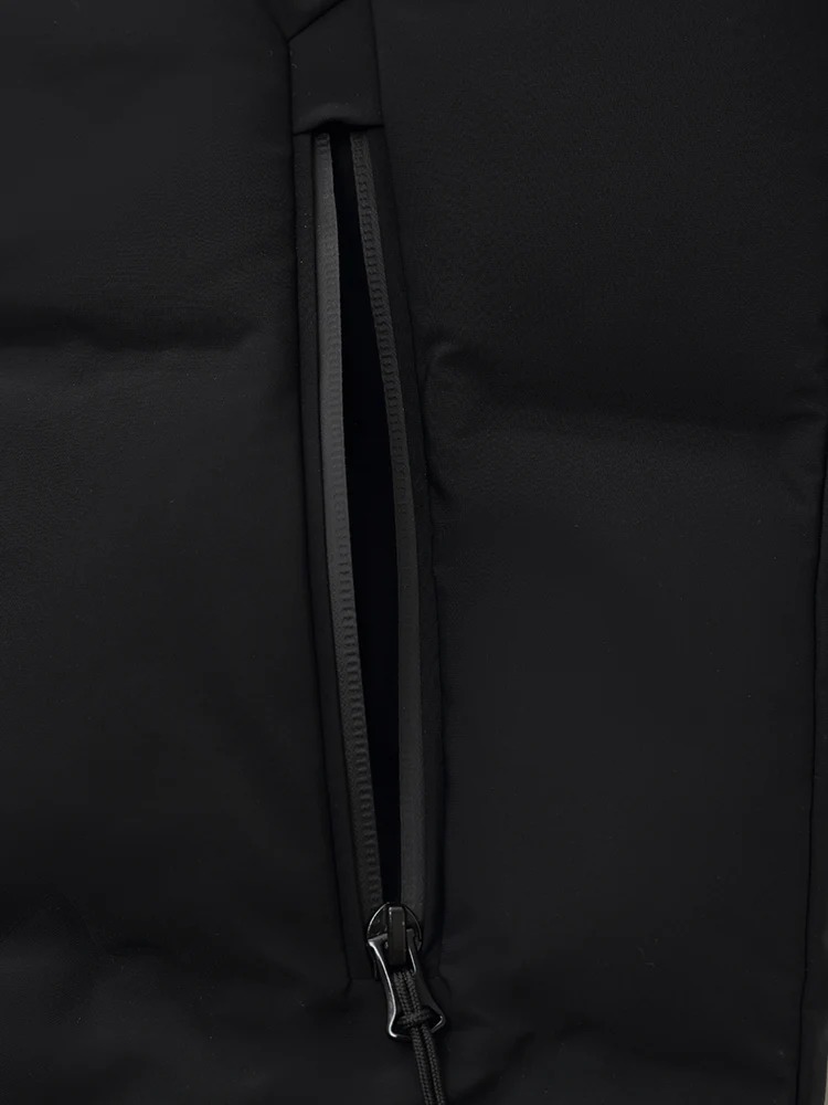 Drawstring Hooded Goose Down Jacket