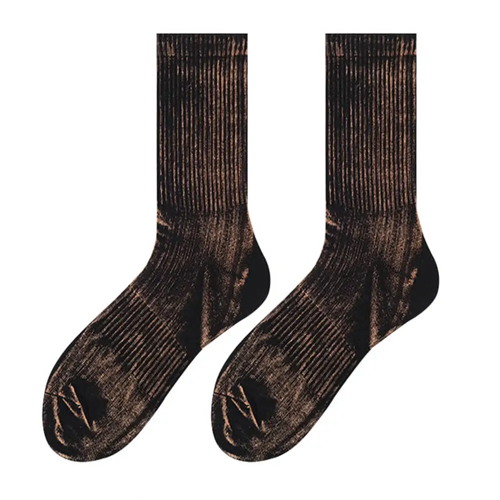 Tie Dye Effect Ribbed Socks
