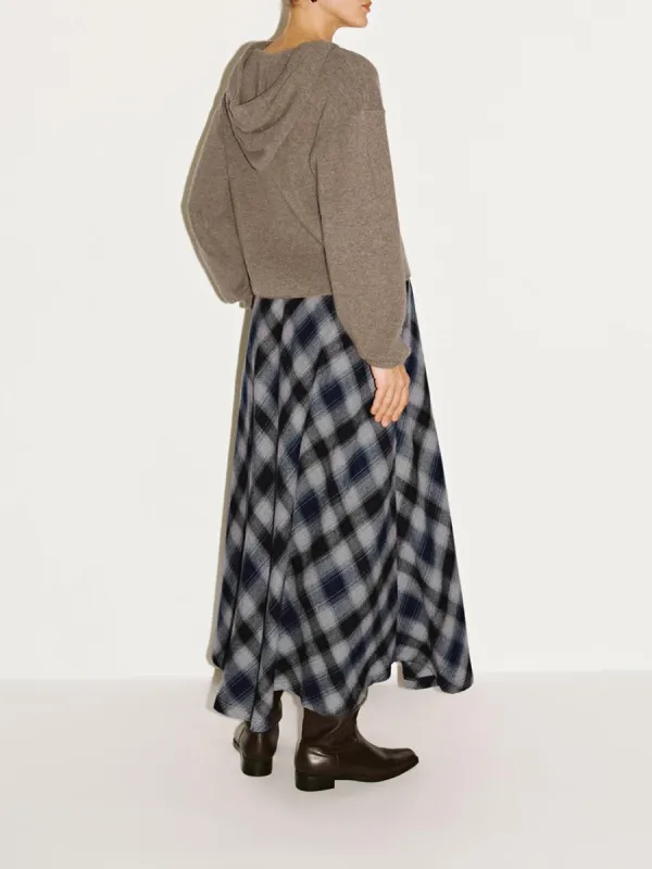 A Solid-Color Hooded Casual T-Shirt For Ladies