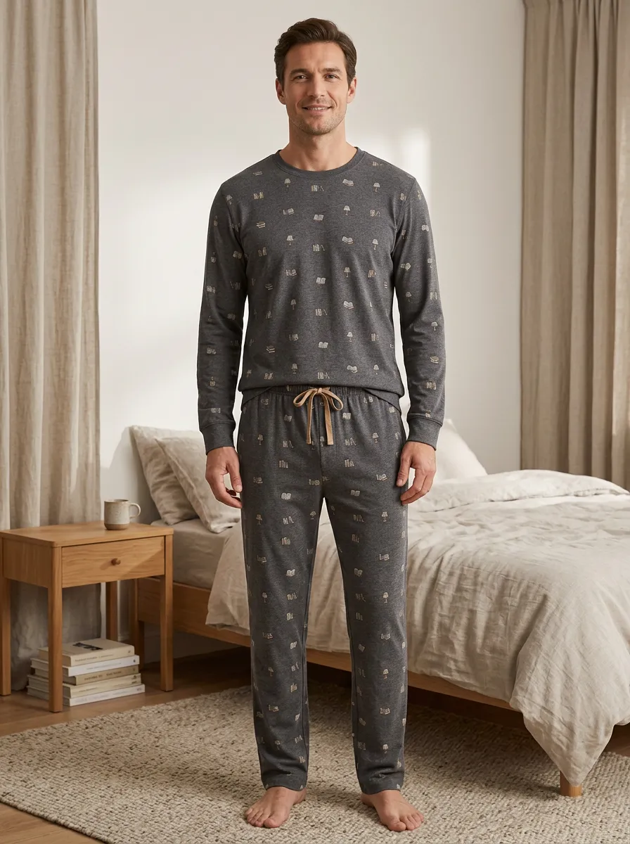 Classic Pattern Classic Men's Pajama Set
