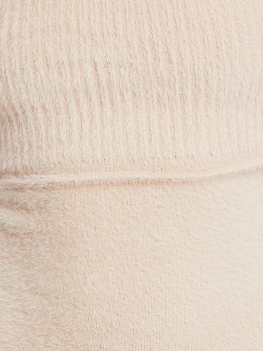 Vestido Midi Manga Larga Fuzzy