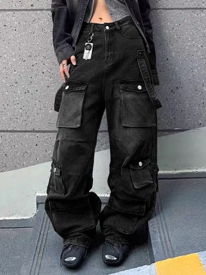 Street Multi Pocket Cargo Jeans