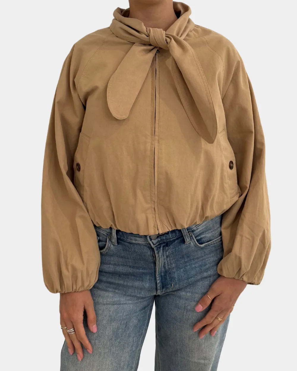 Tie Neck Jacket